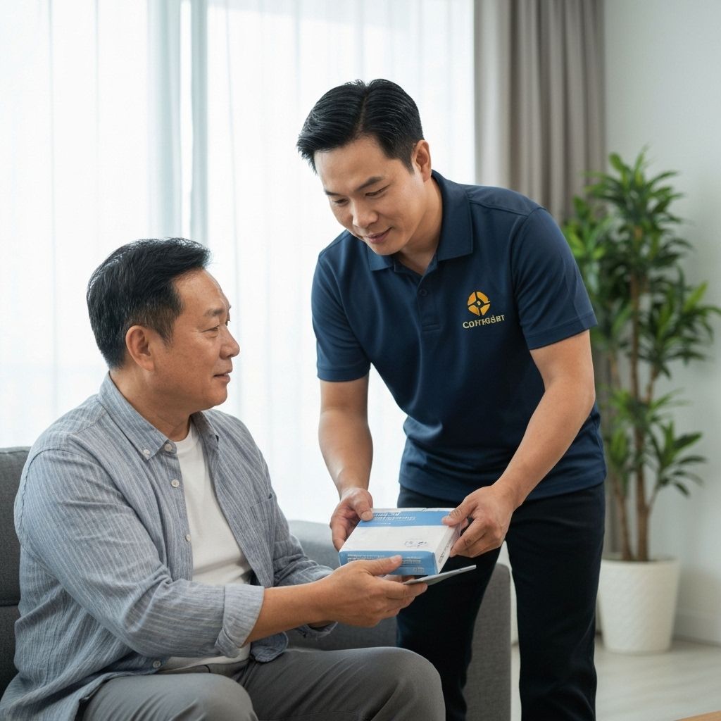 Patient receiving medication